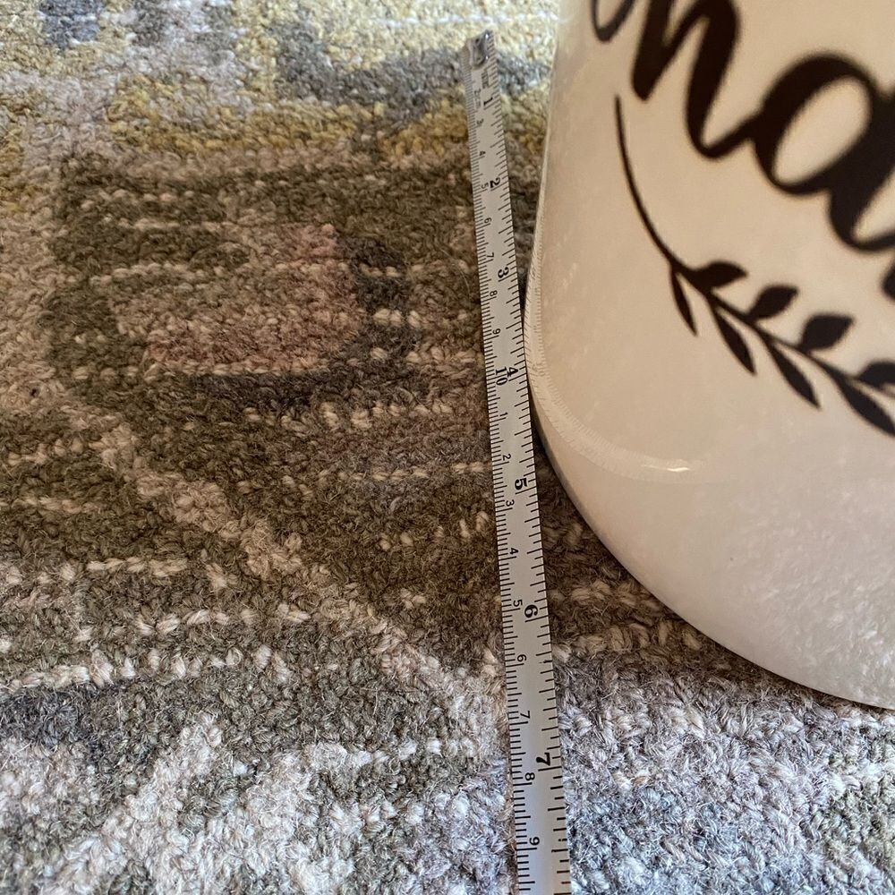 Threshold Stoneware Hand Engraved Thankful Container - Picture 7 of 8